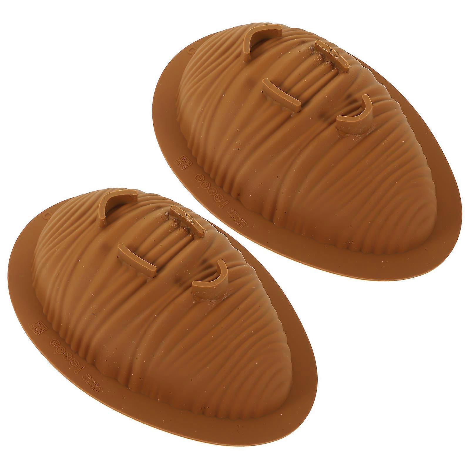 Silicone Chocolate Mold For Easter Egg Shape Baking Tools 18X13CM High-temperature Resistant 3 Sets