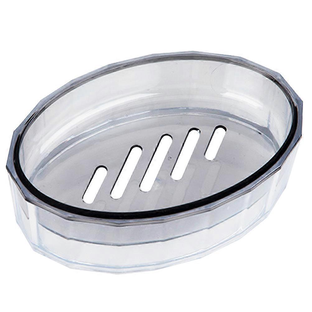 Soap Box Without Lid Creative Soap Draining Dish for Storage 2Pcs Grey