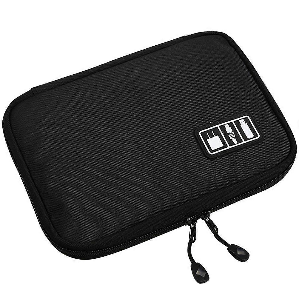 Travel Accessories Electronics Organizer for Storage 3Pcs Black Bag