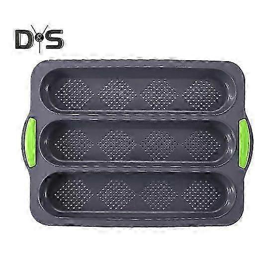 Anti-scalding Baguette Pan 3 Slots Useful Soft Silicone Baguette Pan 2025