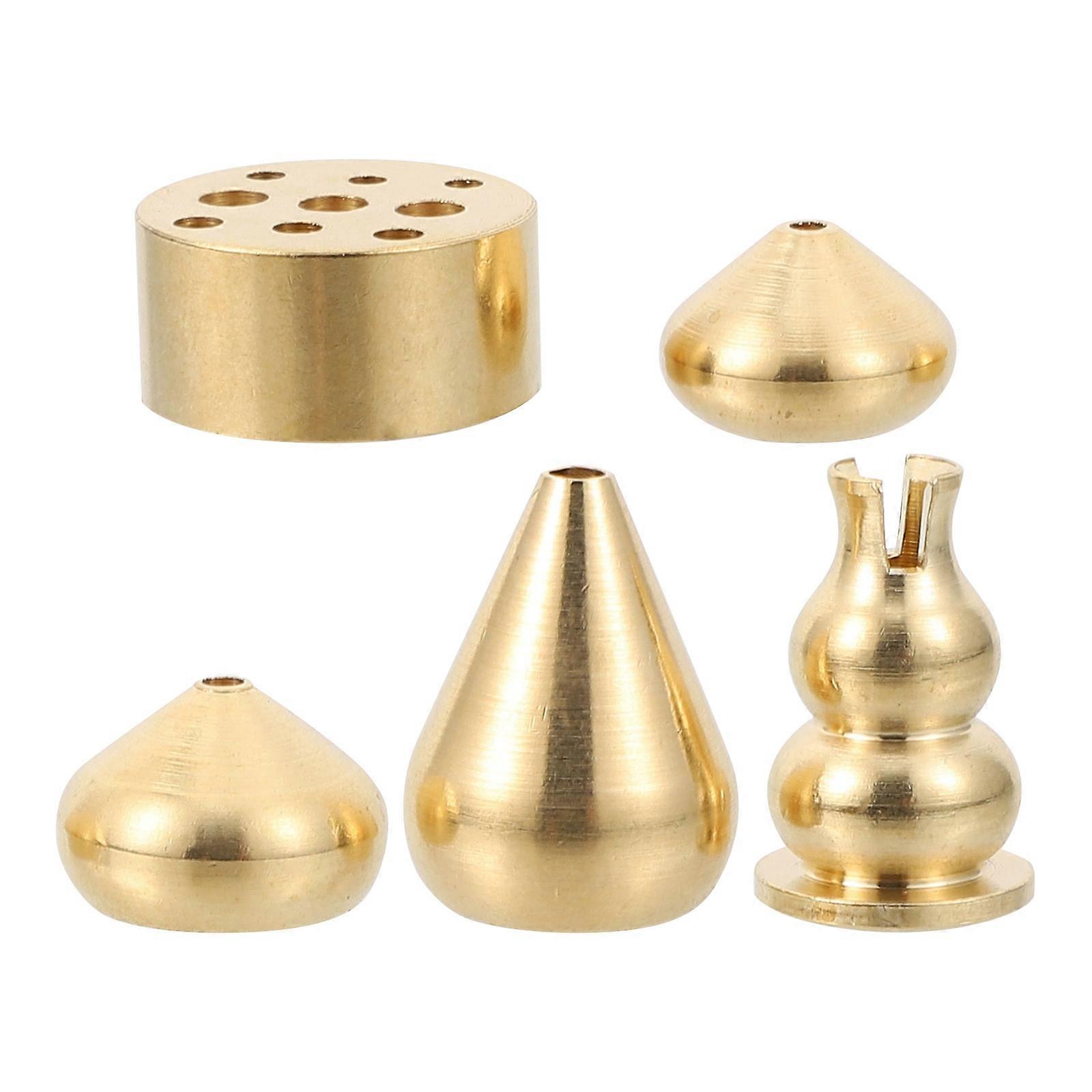 Copper Incense Holders for Desktop Use 25Pcs Golden Set
