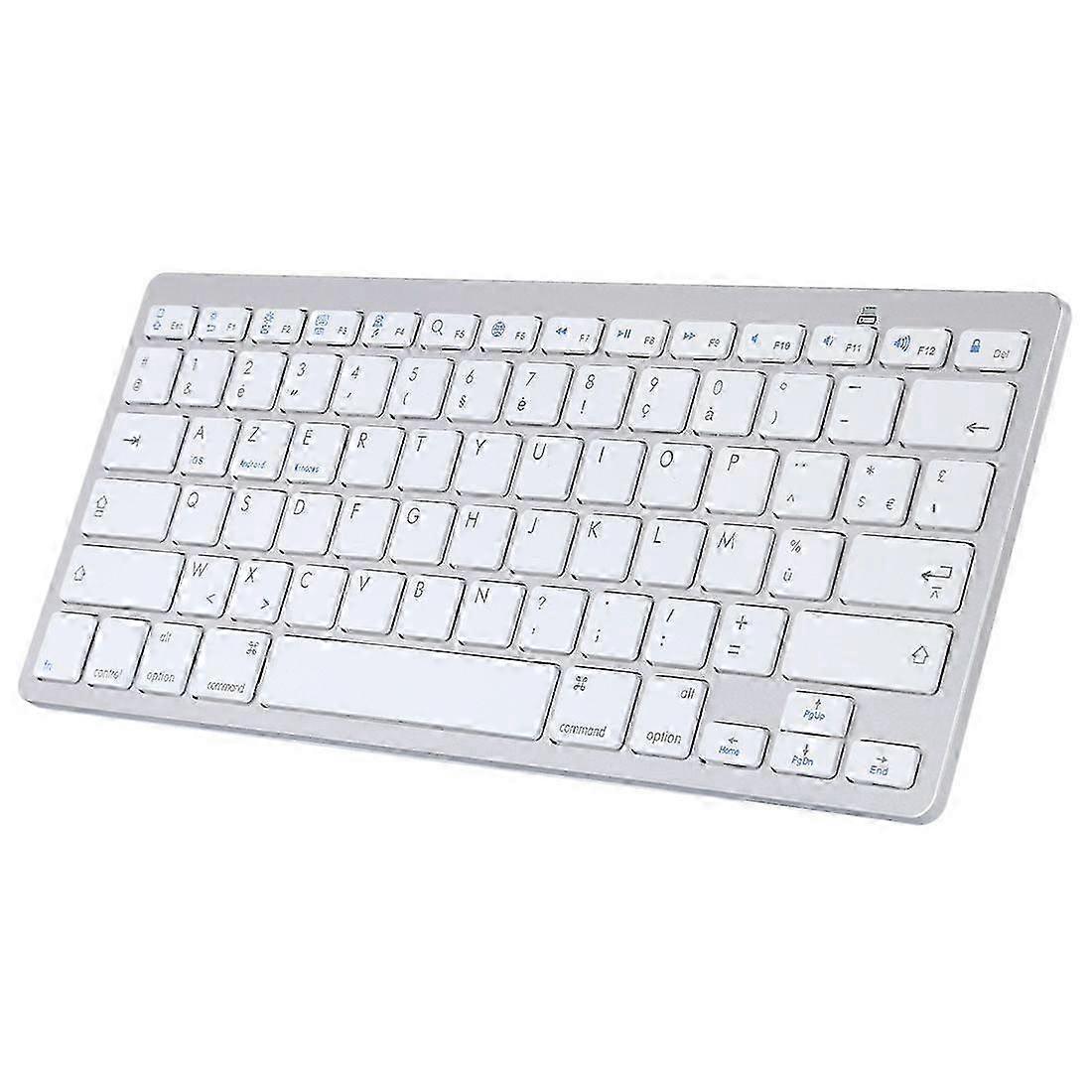 Ultra-Slim Wireless Bluetooth Keyboard (French Language) for Android Windows iOS 2025