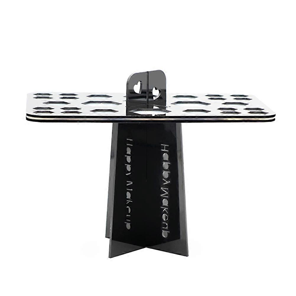 Black Makeup Brush Stand for Holding Makeup Tool 2Pcs