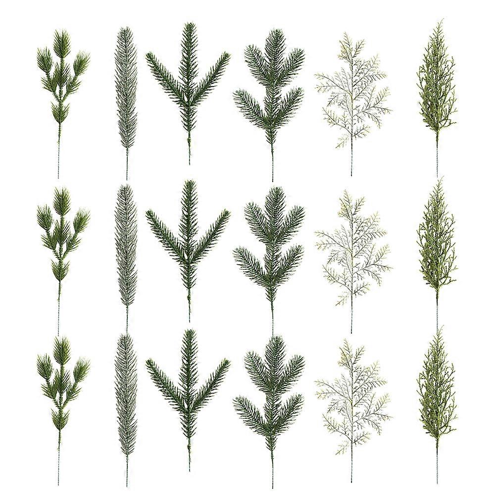 Artificial Xmas Leaf Simulation Leaf Ornaments for Decoration 54Pcs