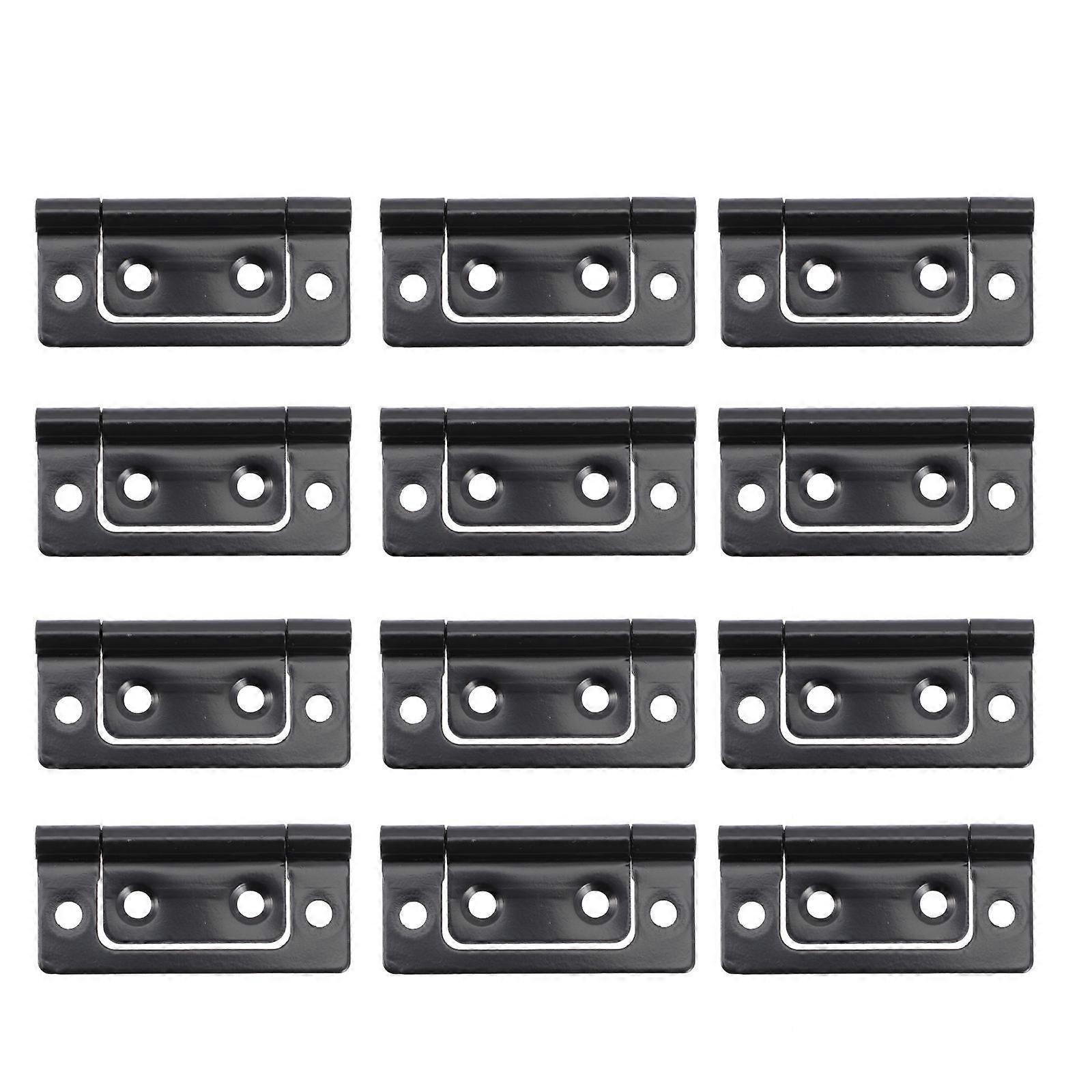 Black Door Hinges for Drawer and Jewelry Boxes 36Pcs Practical Hinges