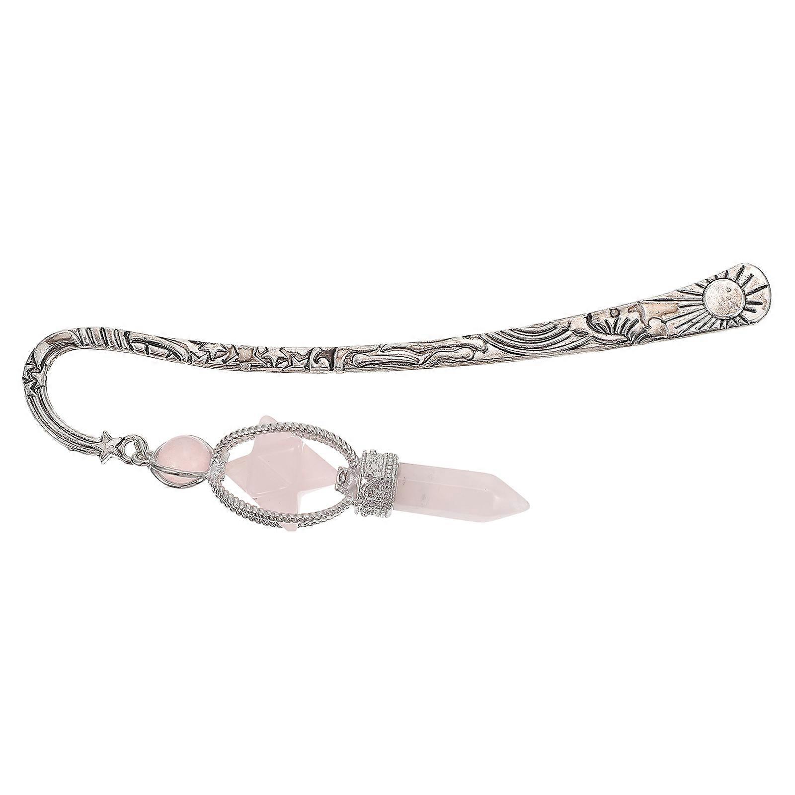Unique Bookmark Copper Crystal Decorative Accessory Students Reading Reminding 12x2x2cm