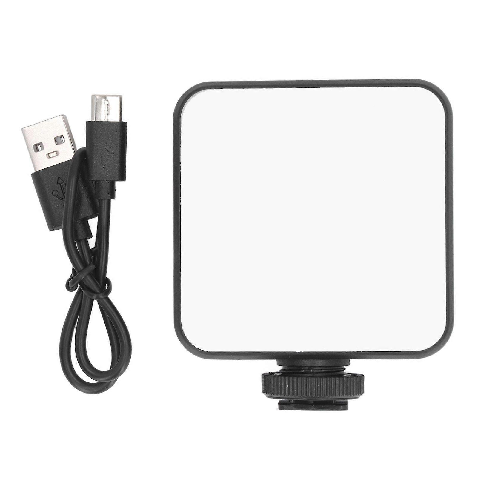 RGB Video Light Full Color RGB LED Camera Light with 3 Cold Shoe Mounts 2500K9000K 1200mAh Rechargeable Portable Photography Selfie Light