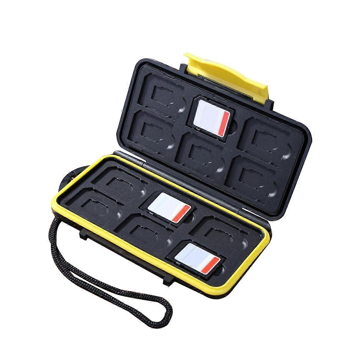 Multi-Grid Memory Card Case Anti-Shock Waterproof Mini Memory Card Case Large Capacity Protector Cov