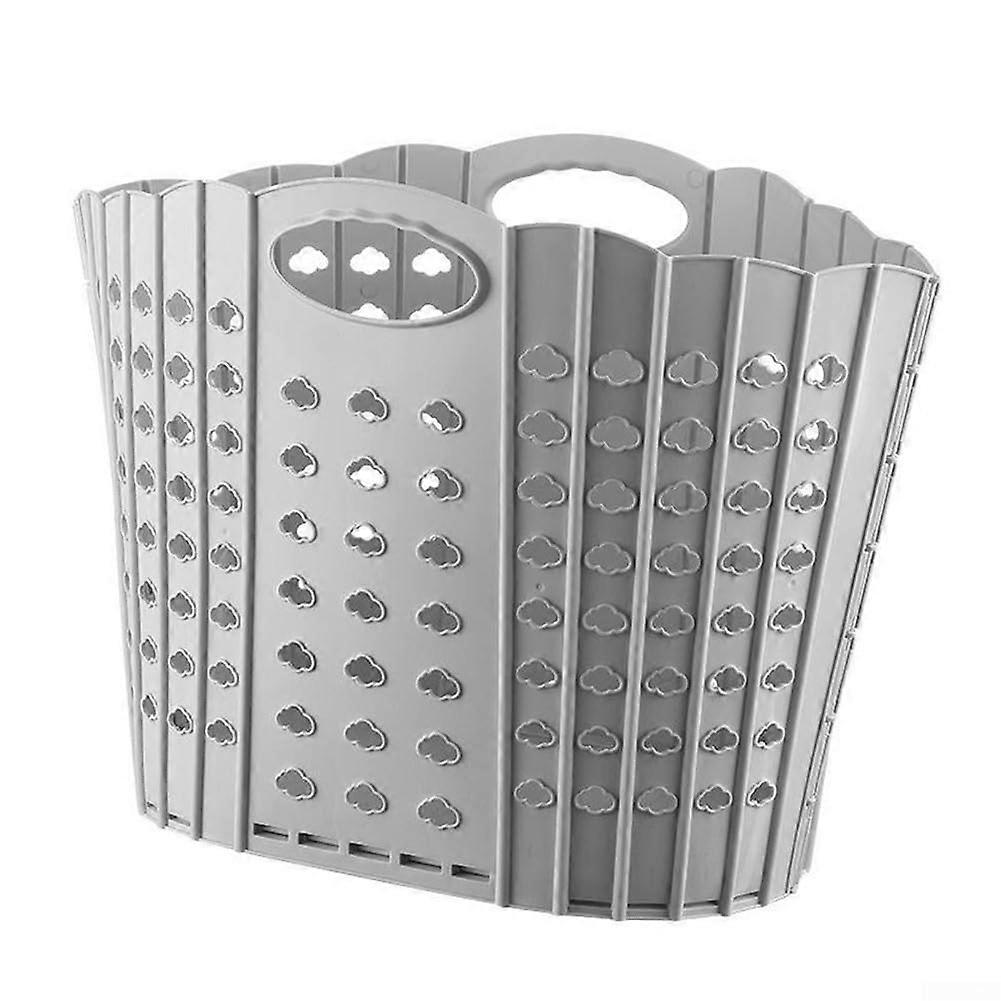 Wall Mounted Folding Laundry Basket Gray, SpaceSaving WallHinged Laundry Bin