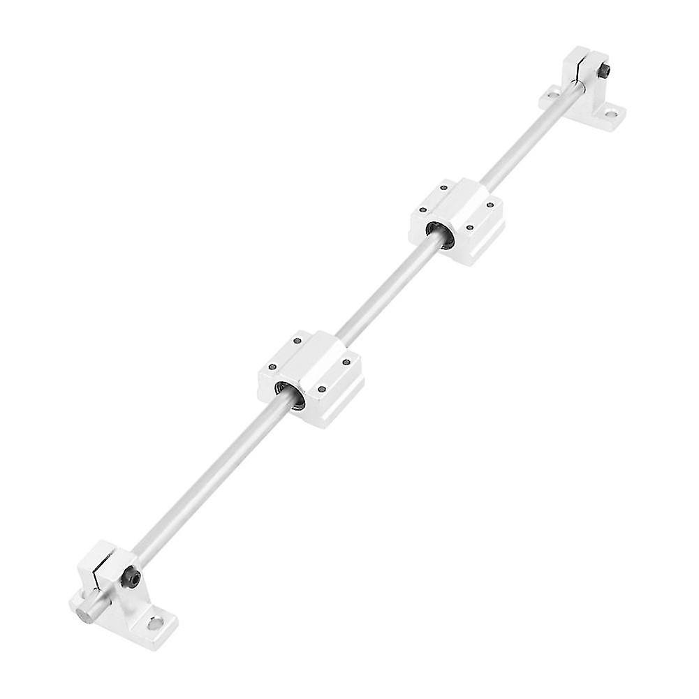 25-26 8mm x 400mm CNC Linear Rail Shaft Rod SC8UU Bearing Block Set For 3D Printer