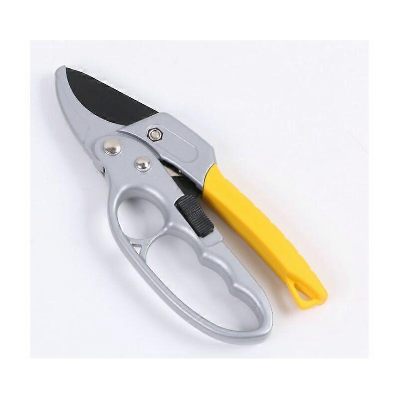 Pruning Shears Stainless Steel Segmented Fruit Branch Scissors (Yellow Handle)