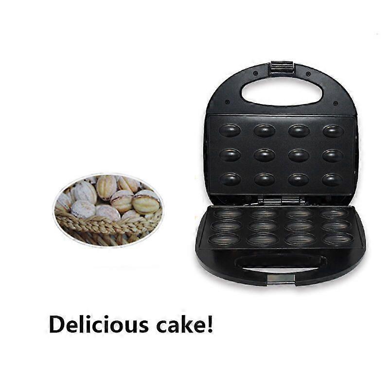 in 1 Mini Electric Cookie Maker Double Sided Heating Automatic Oven Nut Waffle