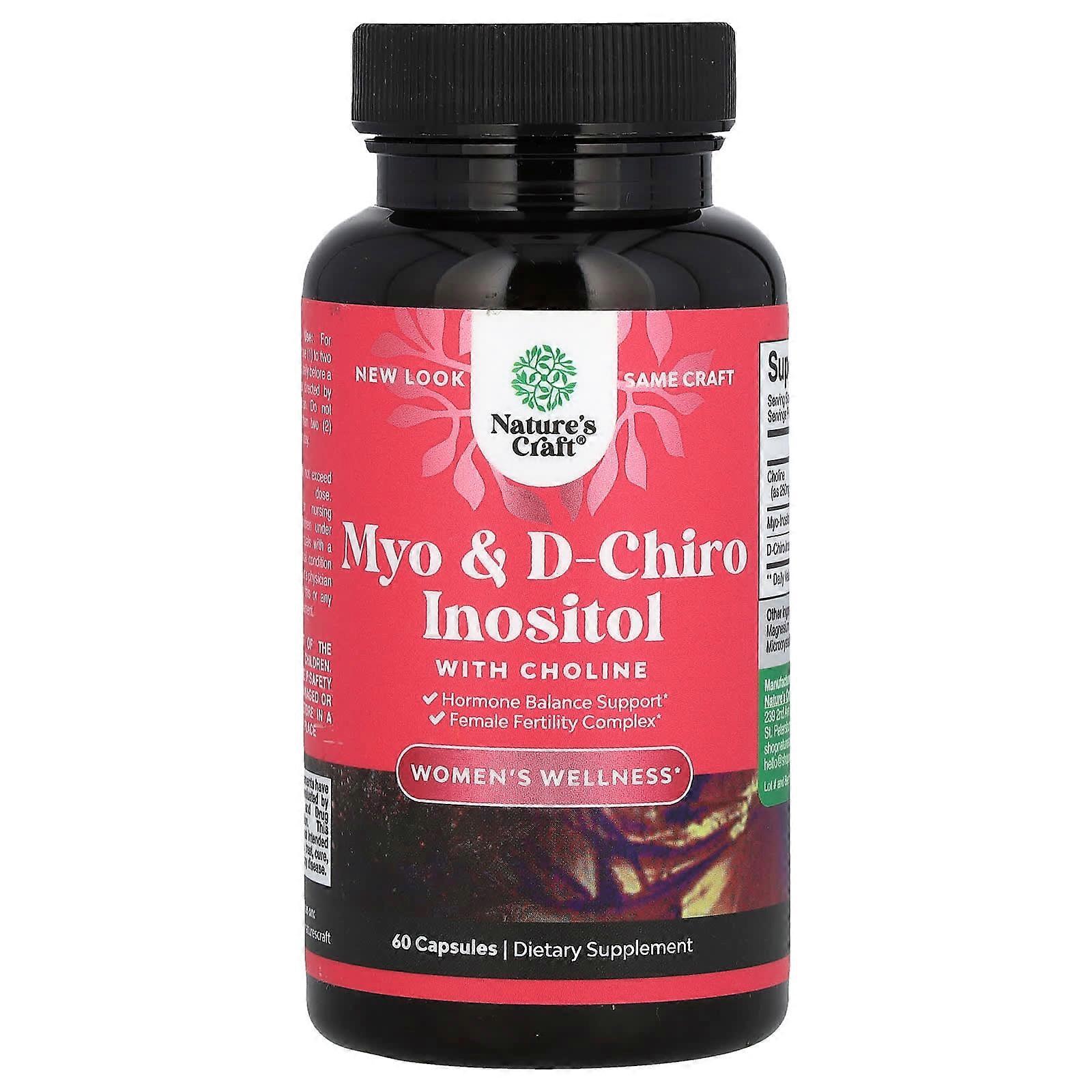 Myo & D-Chiro Inositol with Choline, 60 Capsules