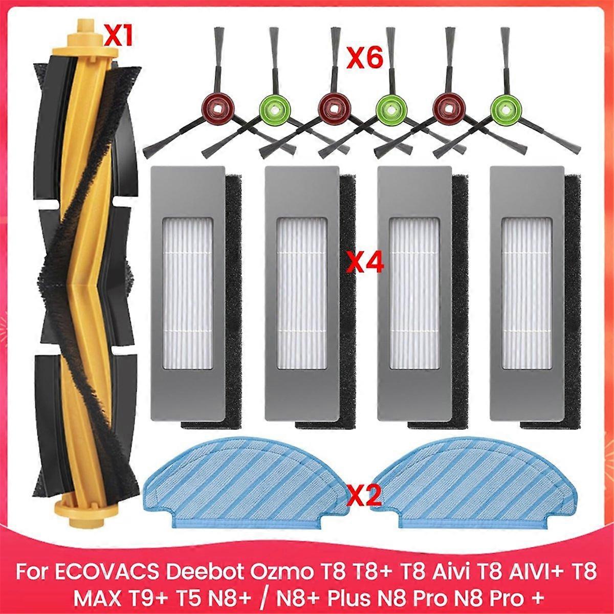 For ECOVACS Deebot Ozmo T8 T8+ T8 Aivi T8 AIVI+ T8 MAX T9+ T5 N8+ / N8+ Plus N8 Pro N8 Pro + Replace