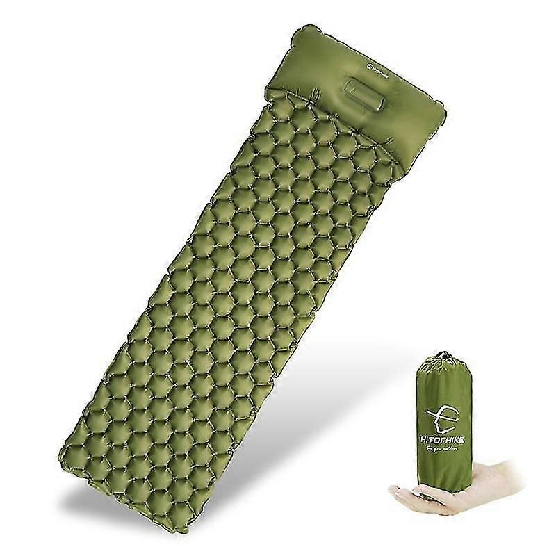 Sleeping Pad Camping Mat With Pillow Air Mattress Picnic Inflatable Cushion Sleeping Mat