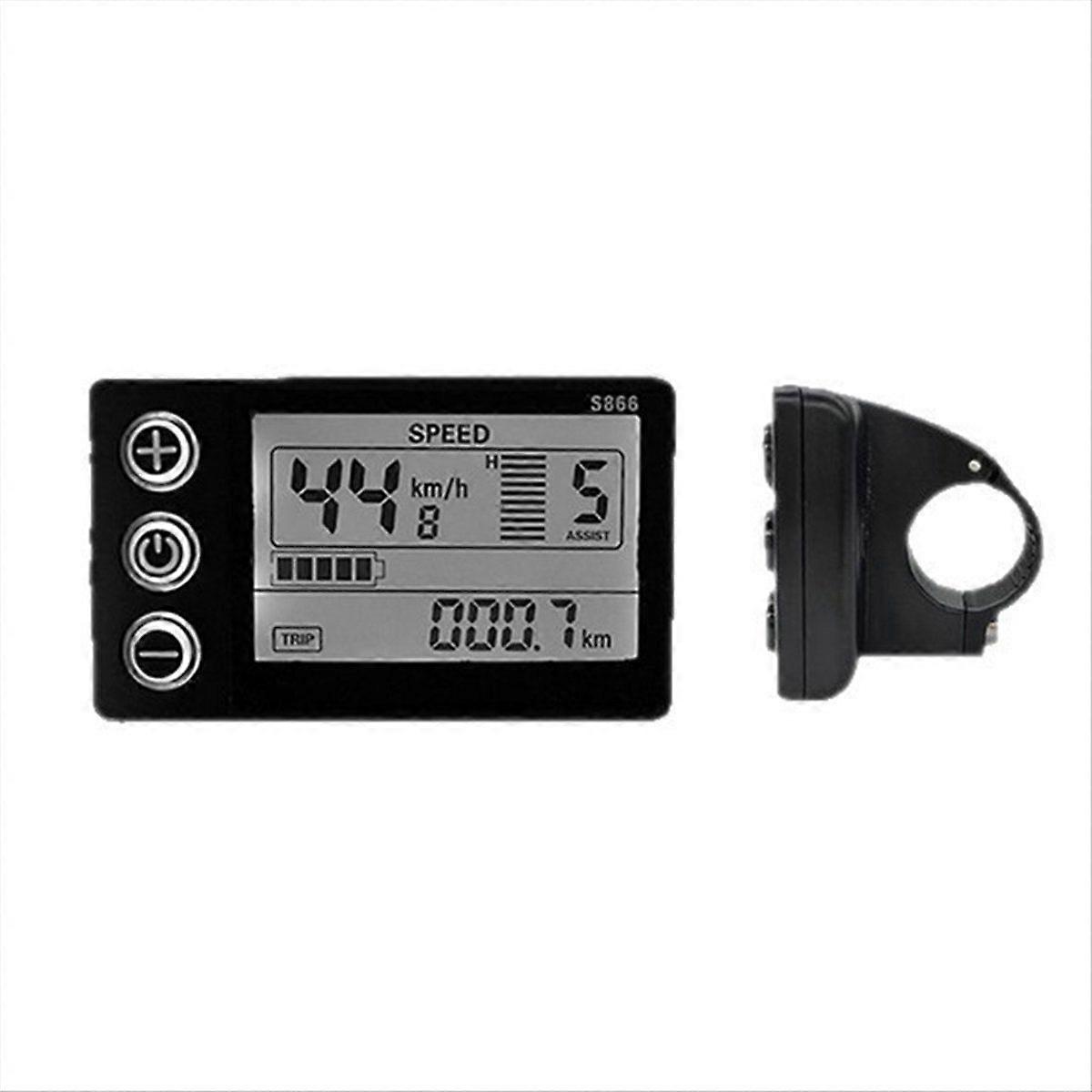 S866 Electric Bicycle Display LCD Meter for Intelligent Controller Ebike Panel SM Plug Electric Bik