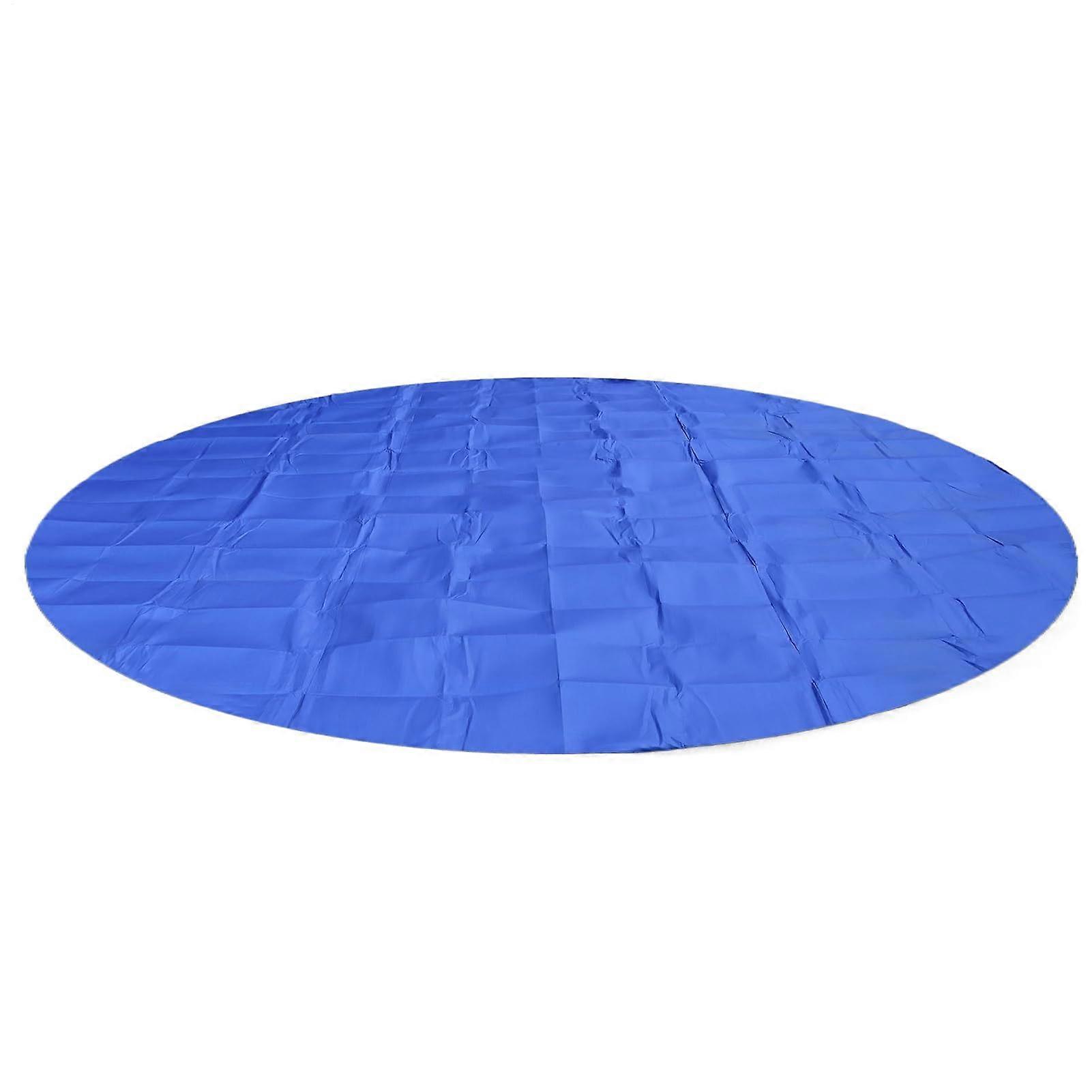 Pool Pad Round Pool Floor Mat Blue 3 Meters PunctureProtection Padding For Decking, Poolside, Backyard, Camping