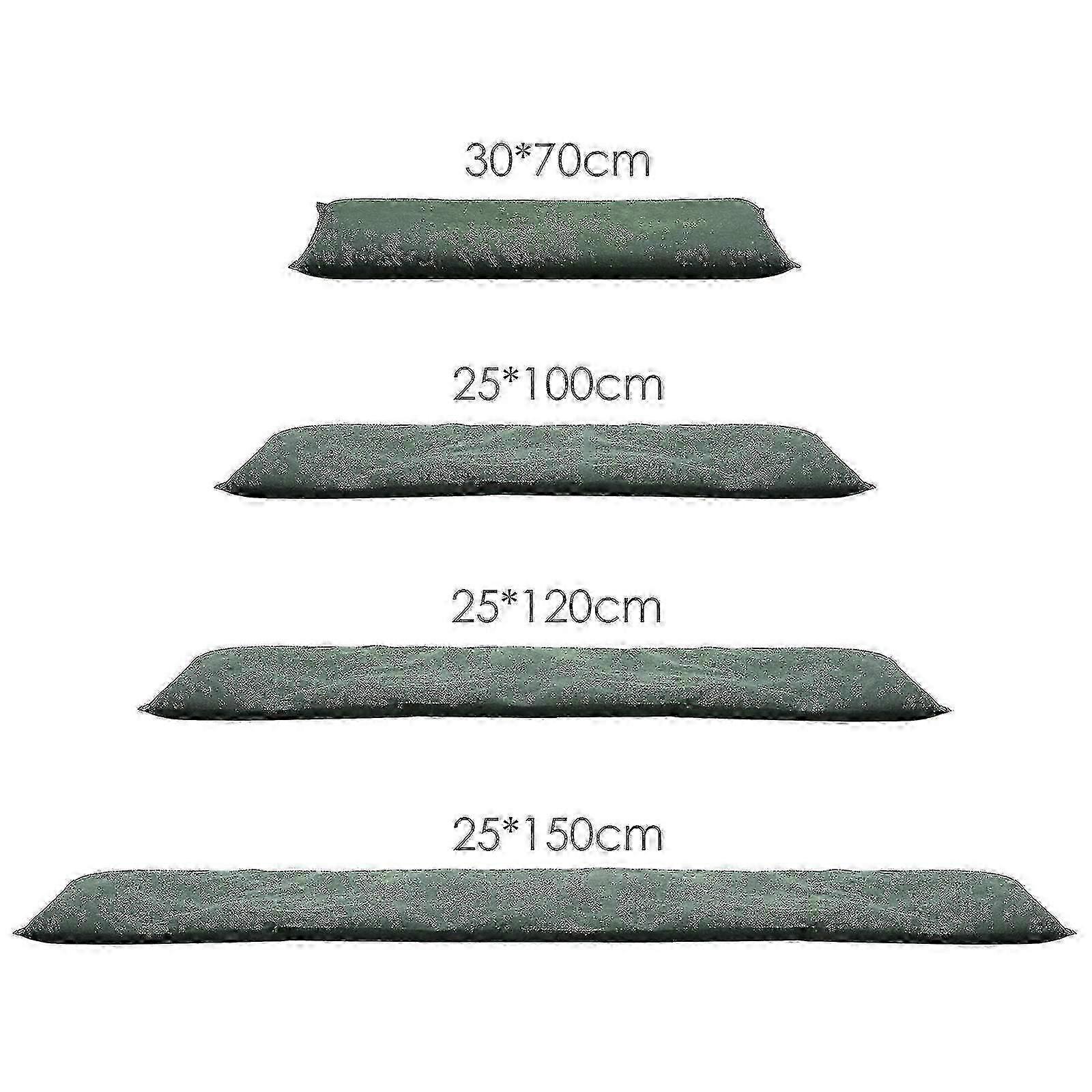 Water activated flood barrier for basement, garage compatible bag