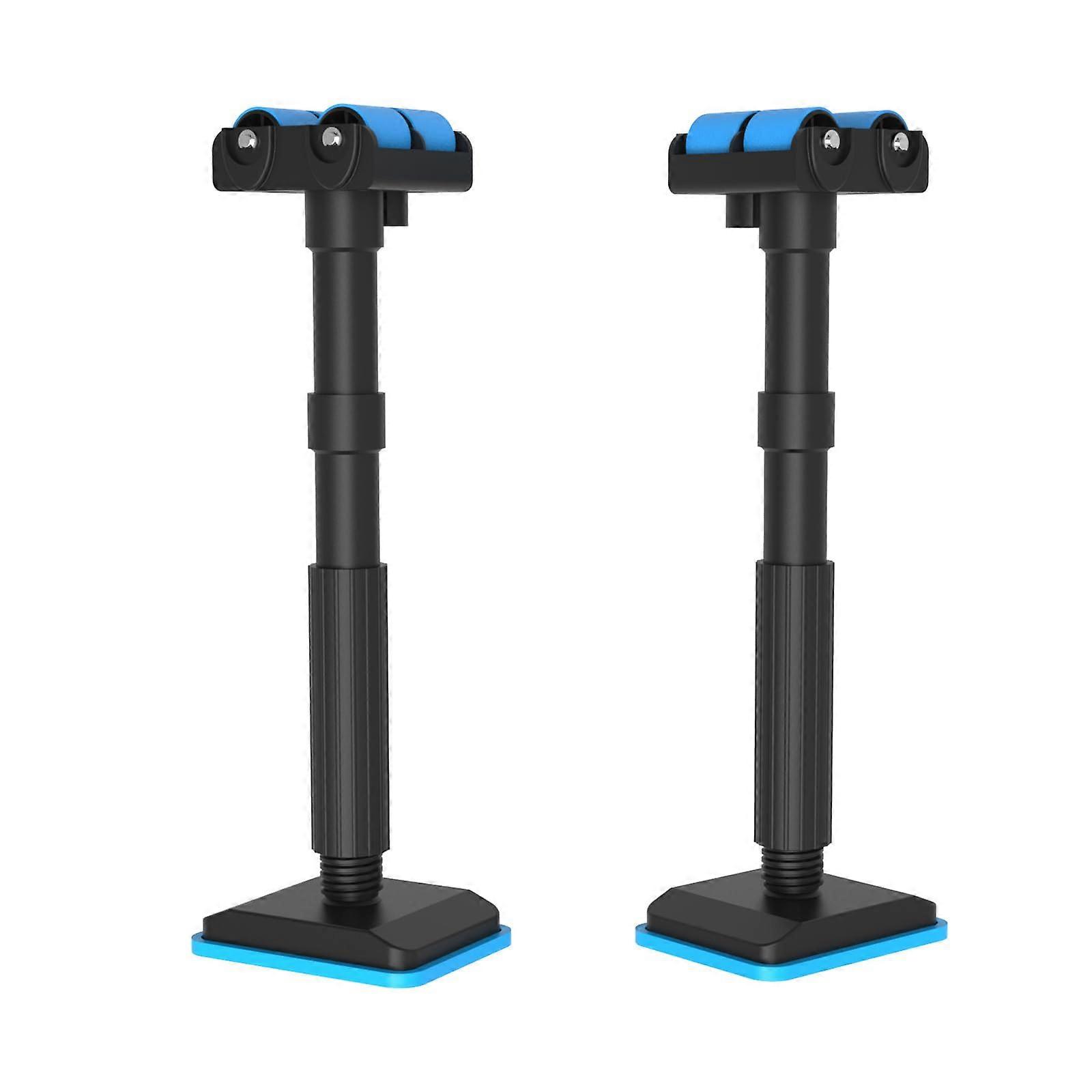 Blue Adjustable Telescoping Support Pole 717In 440Lbs Cabinet Jacks Vanity Nylon Roller Rod 3Rd Hand Stabilizer