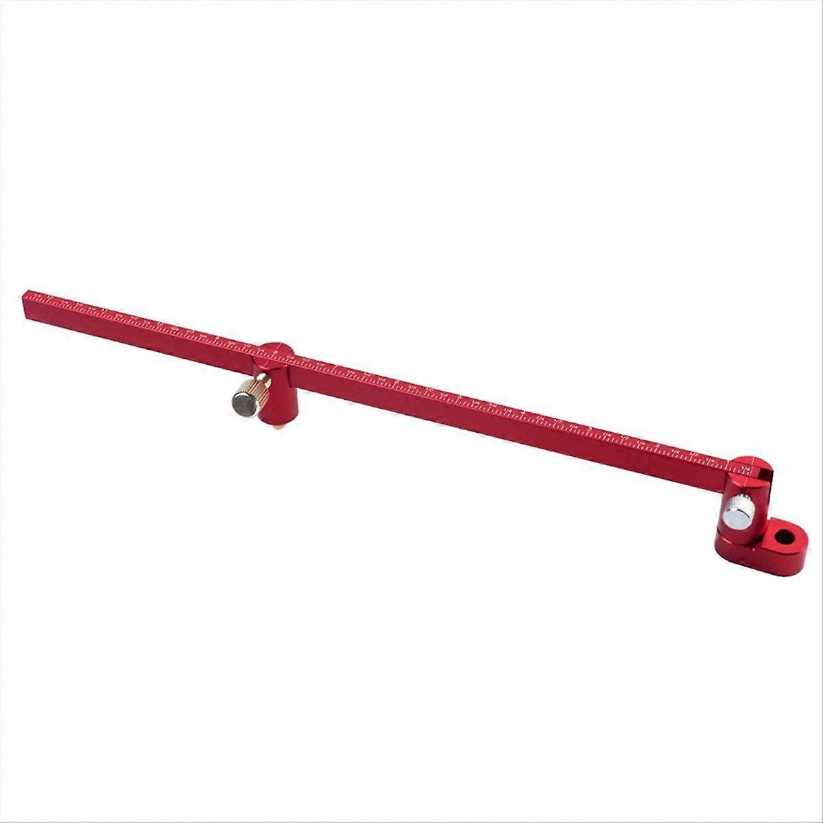 Adjustable Drawing Circle Ruler,Aluminum Compass Scribe Center Finder,Woodworking Fixed-Point Circle