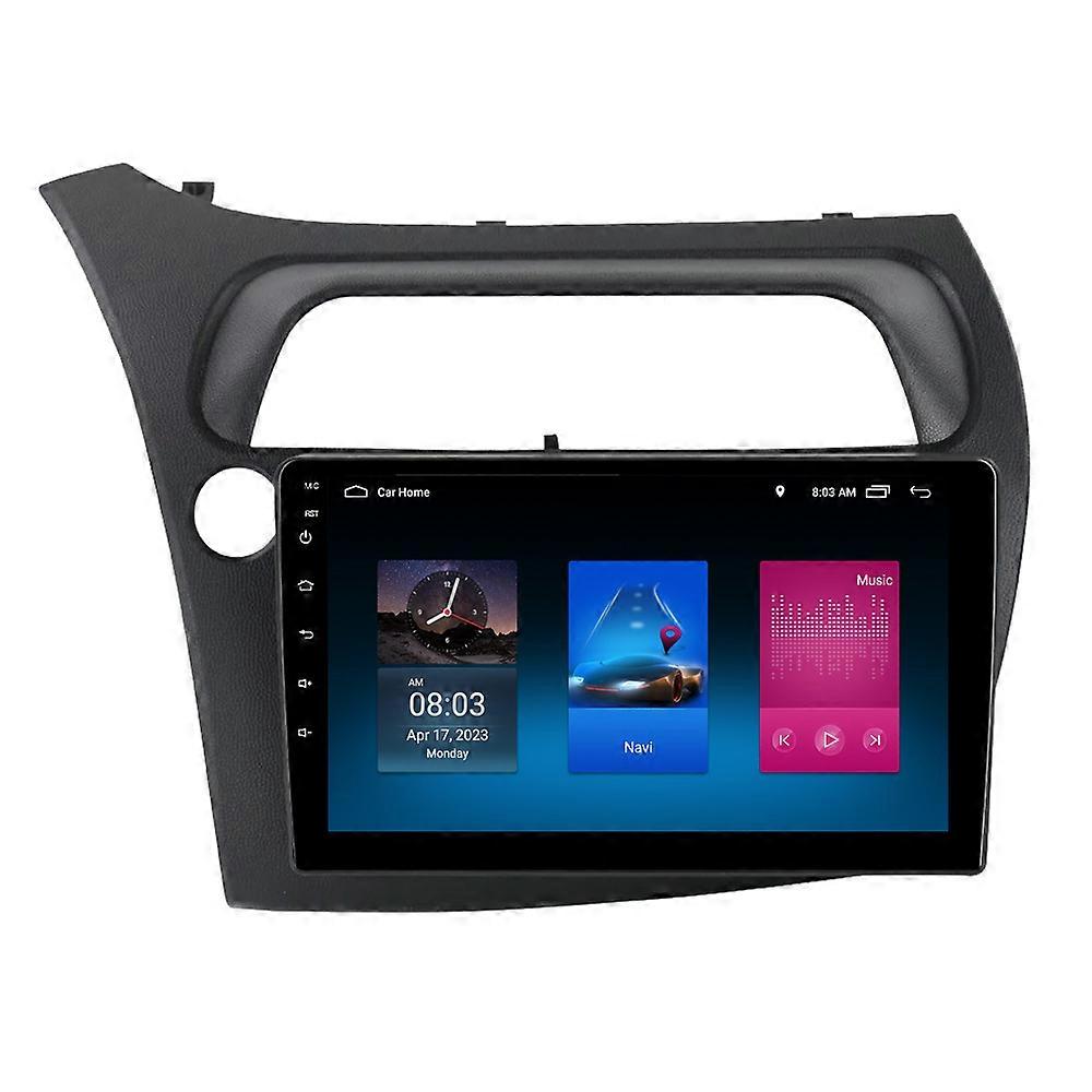 RoverOne Car Stereo Radio Bluetooth CarPlay Android Auto GPS Sat Nav Touch Screen for Honda Civic Hatchback 2006-2012