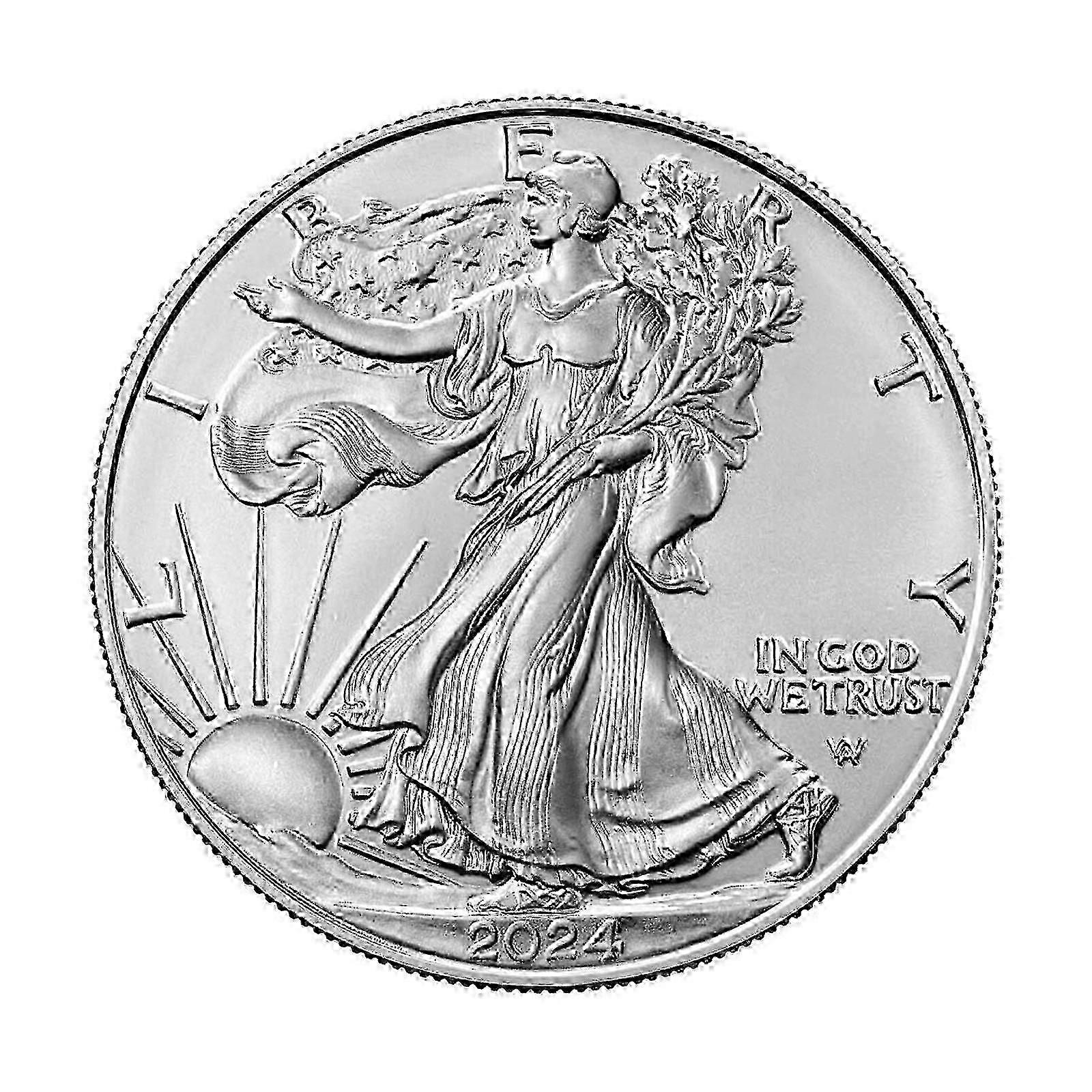 2024 1oz hopea amerikkalainen kolikko Brilliant Uncirculated -matkamuistokolikko