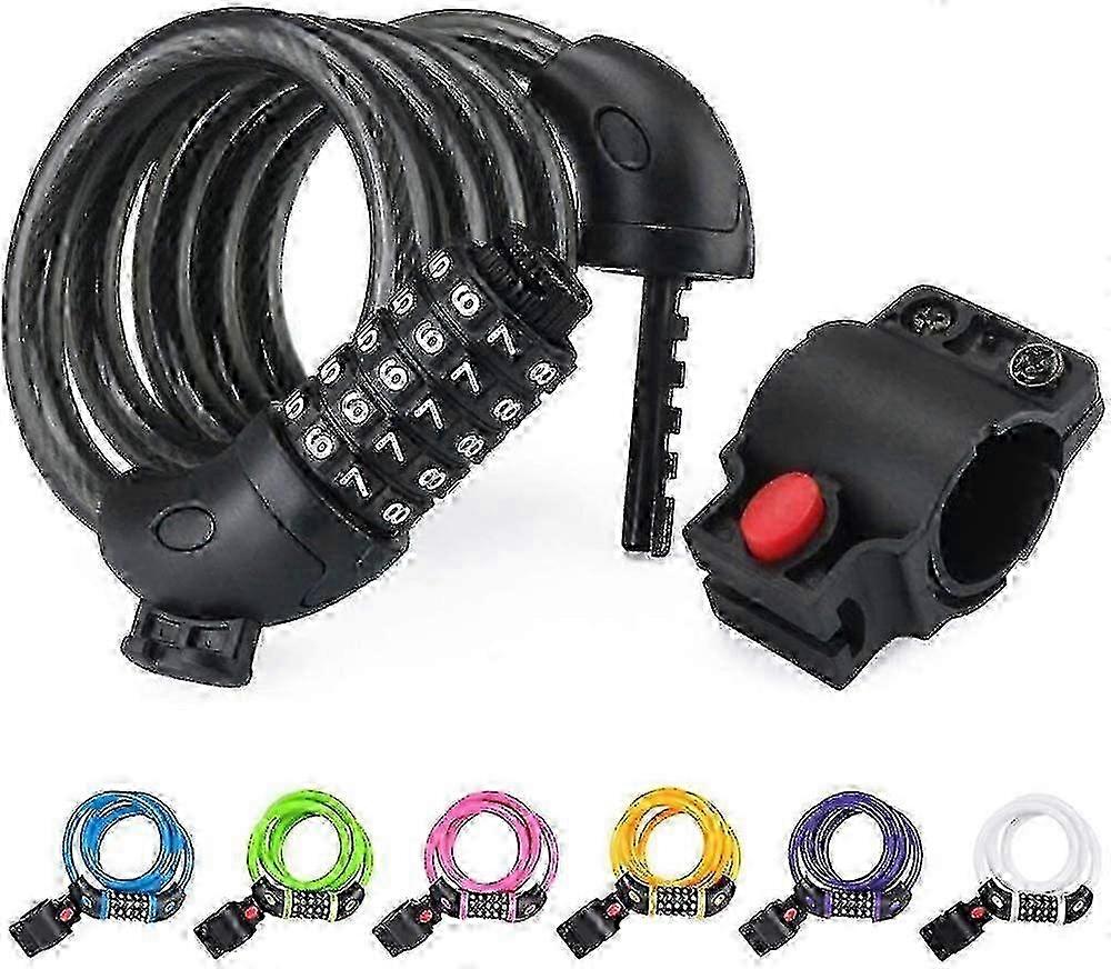 Bicycle Wire Lock 4ft High Security 5 Digit Bicycle Combination Lock