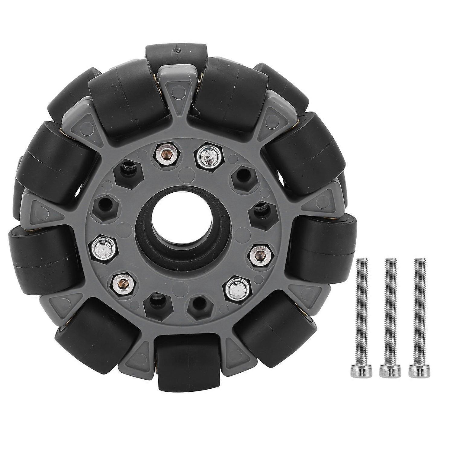 100mm Double Plastic Omni Directional Wheel Loading 20KG for Platform Robotic Kit 14049