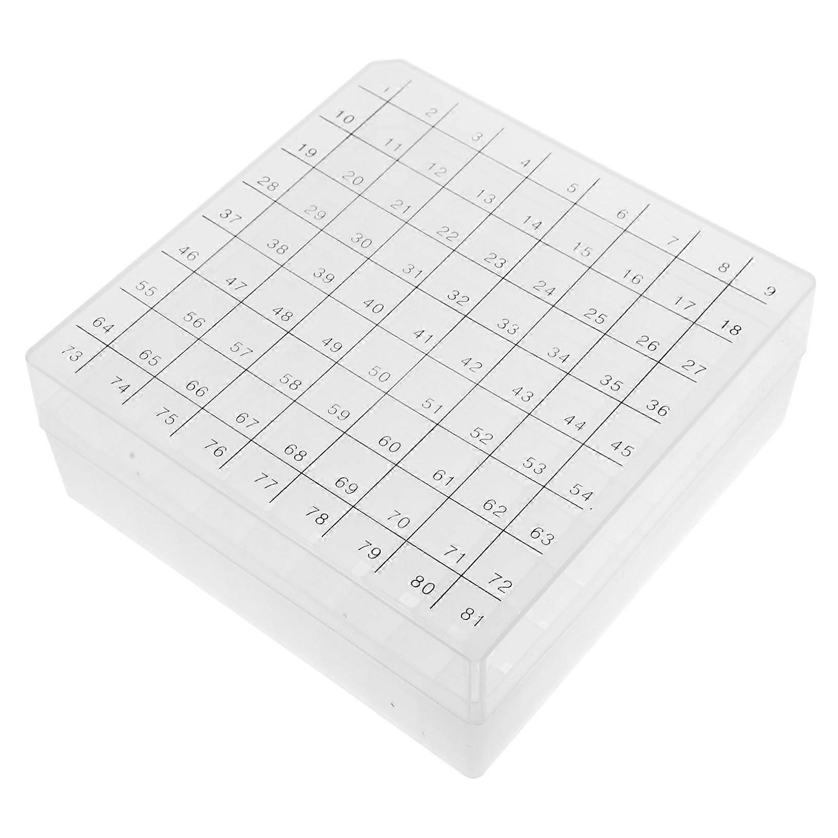 Microcentrifuge Tube Storage Box Freezer Organizer PP Holder Fits Microcentrifuge Tubes Multi Compartment Lab Container