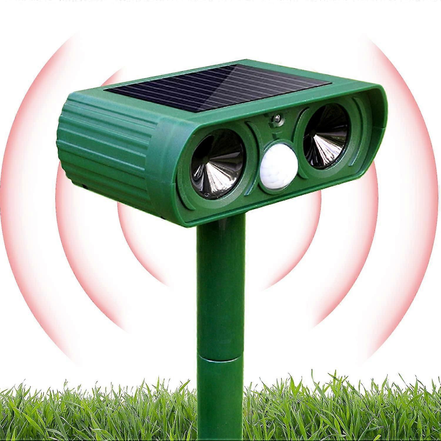 Ultrasonic Cat Deterrent, Cat Repellent, Solar Animal Repellent, Ultrasonic Repellent, Waterproof With Motion