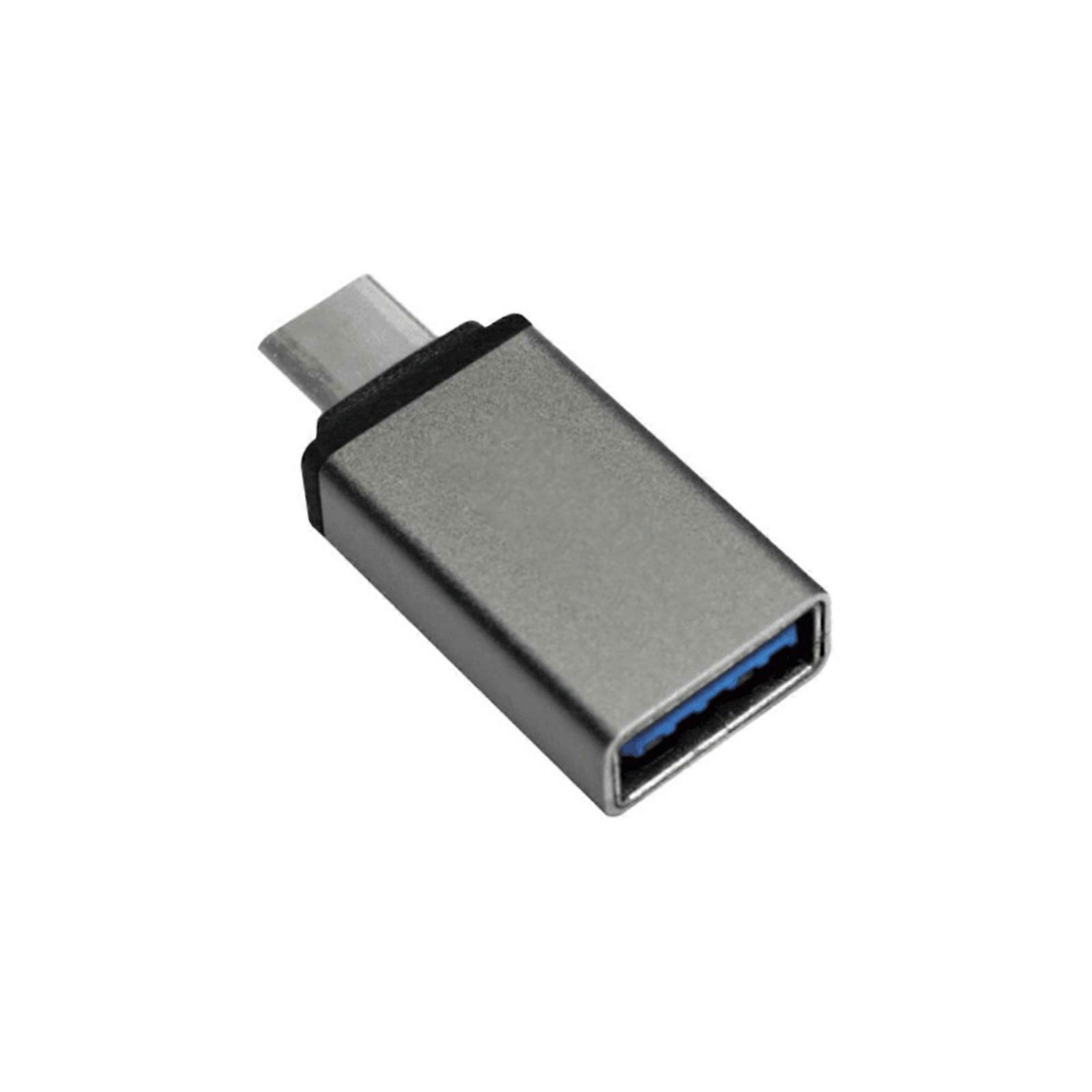 USB Data Blocker USB C To USB A Data Blocker Protect Against Juice Jacking Support Quick Charge Stop Data Theft Adapter  Grey