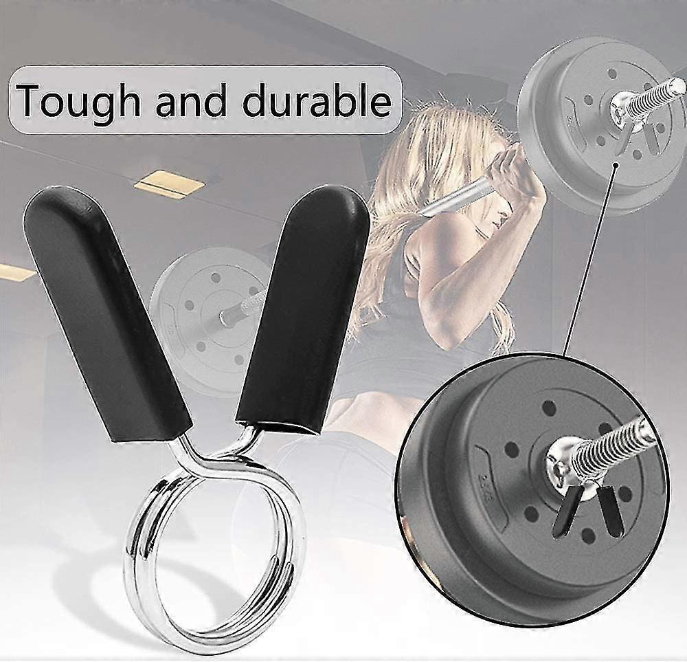 8 Pieces 25 Mm Dumbbell Dumbbell Lock Spring Locks Locking Device Dumbbell Bar Gift