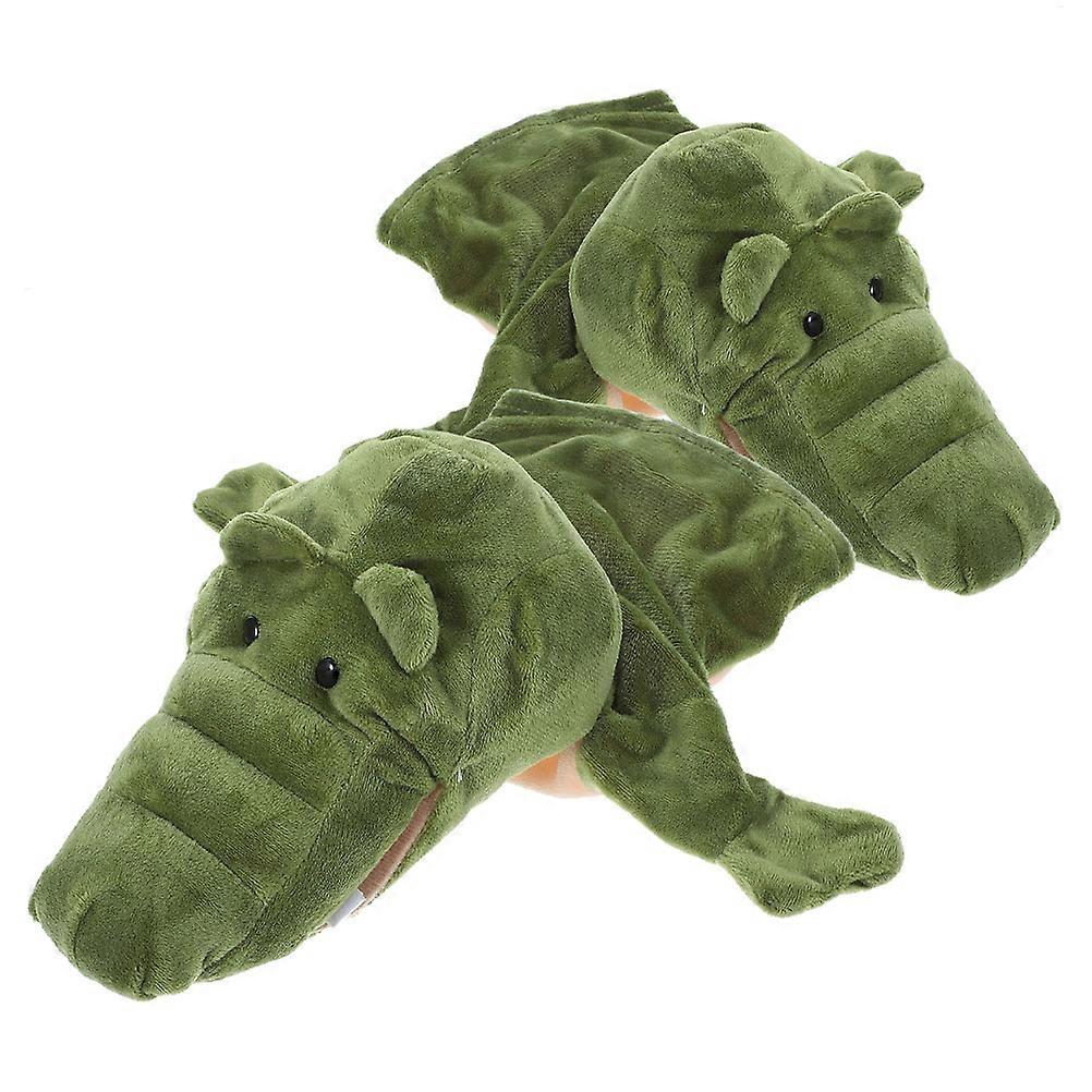 Animal Hand Puppet Plush Toy for Kids Playing 2Pcs Set