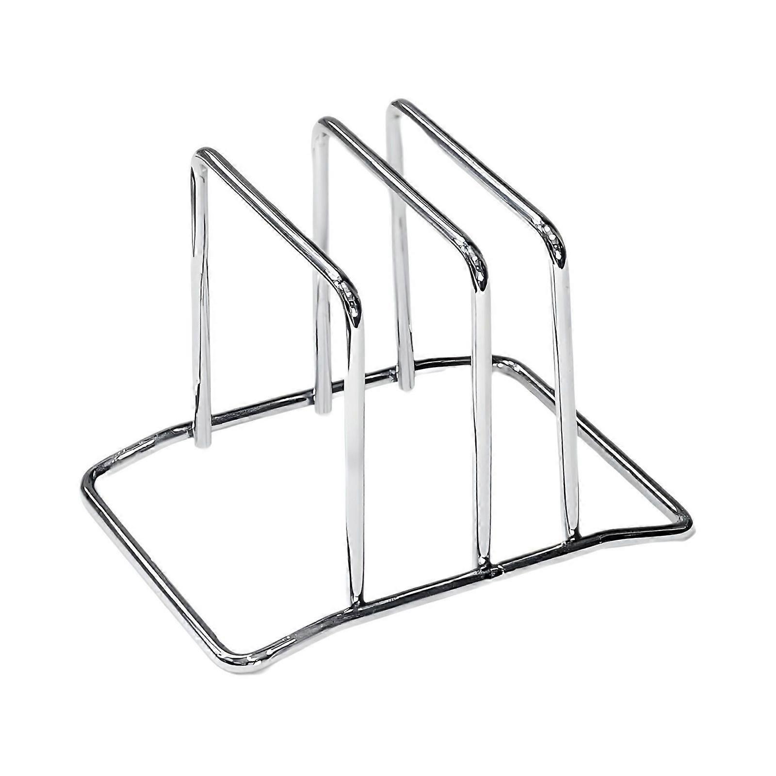 Stainles Steel Duals Compartment Cutting Board Holder Rustproof Kitchen Organizers Countertop Storage Solution For Efficient Cooking Multicolor