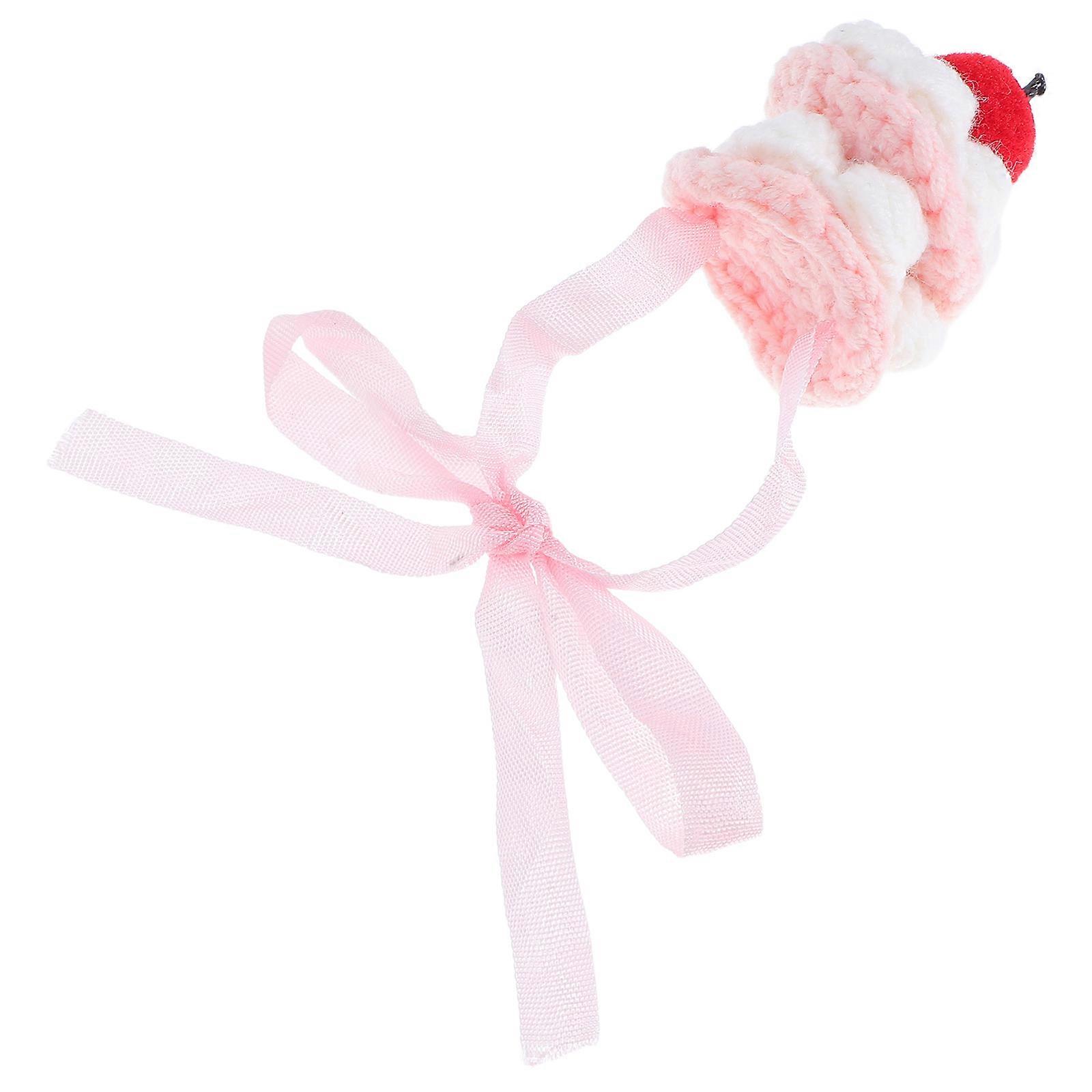 Handmade Tiny Crochet Doll Hat for Wearing Yarn Material