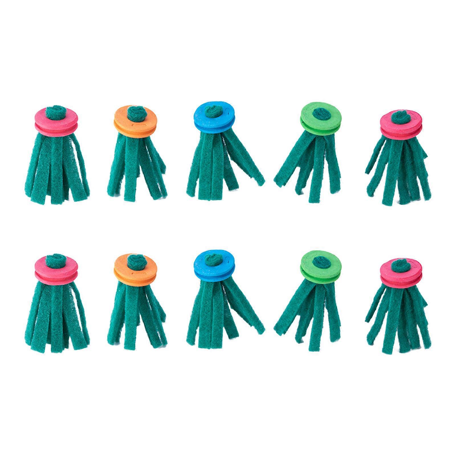 10 Divisions Fiber Oocyte Collector Drifting Spawning Gatherer For Fish Safe Water Quality Maintenance Multicolor