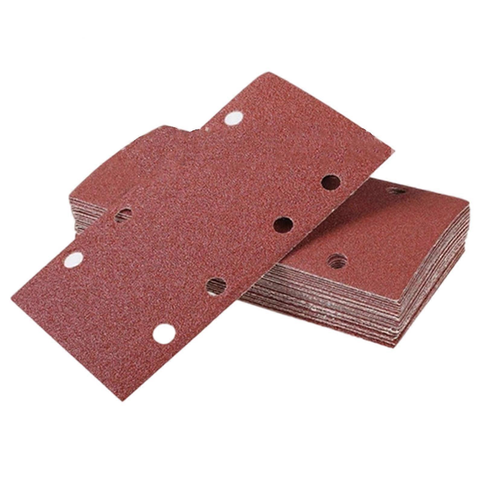 Reinforced Polyester Flocking Sanding Discs Abrasive Pads High Wear Resistance 8 Hole Design Suitable For Grinding Tool Multicolor