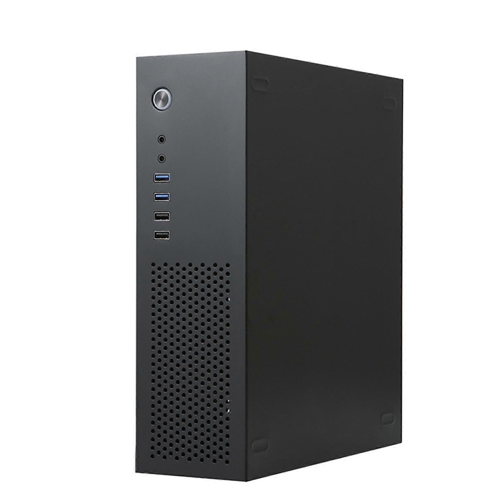 A10 Mini Bilgisayar Kasası 7.3L MATX Kasa HTPC PC Kasası, Verimli Soğutmalı Siyah Masaüstü Bilgisayarlar için