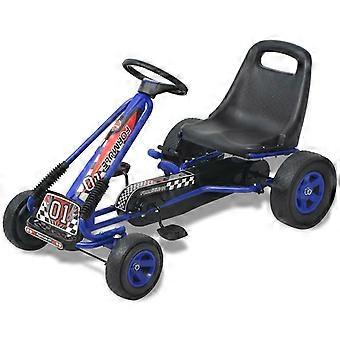 Pedal Go-Kart with Adjustable Seat Blue