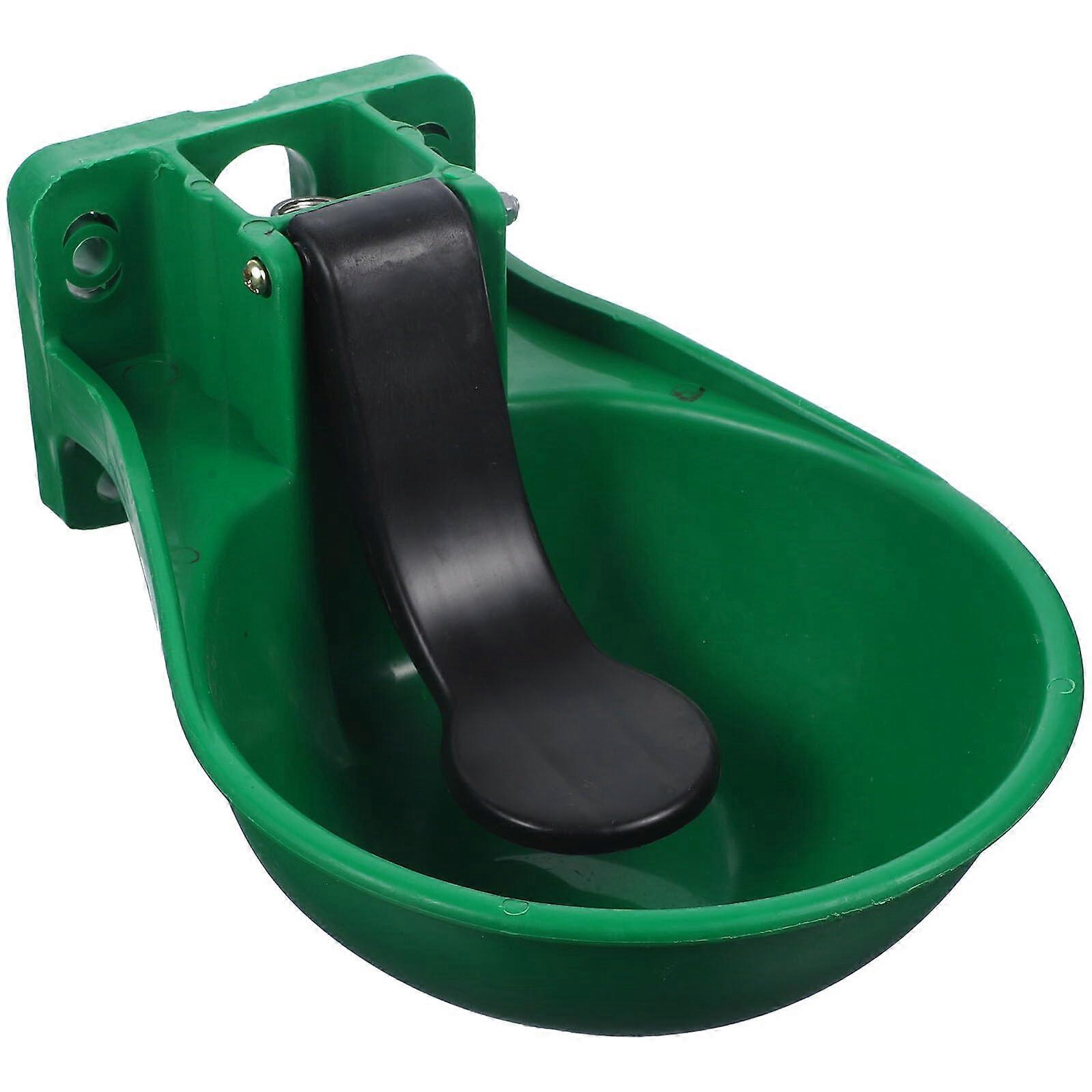 Automatic Livestock Water Bowl with Touch Valve for Cattle Sheep Pigs, LargeCapacity AntiSplash Plastic Feeder