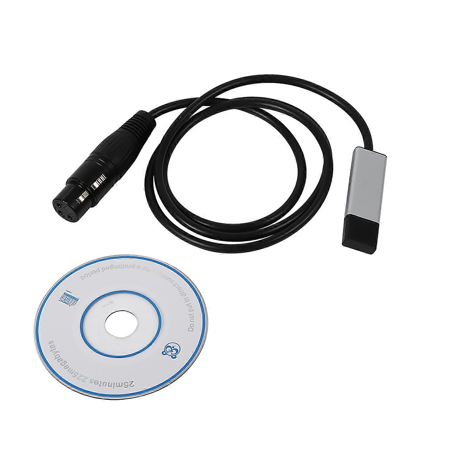 Mini USB to DMX Interface Adapter Controller DMX512 Computer Stage Lighting Controllers Dimmer