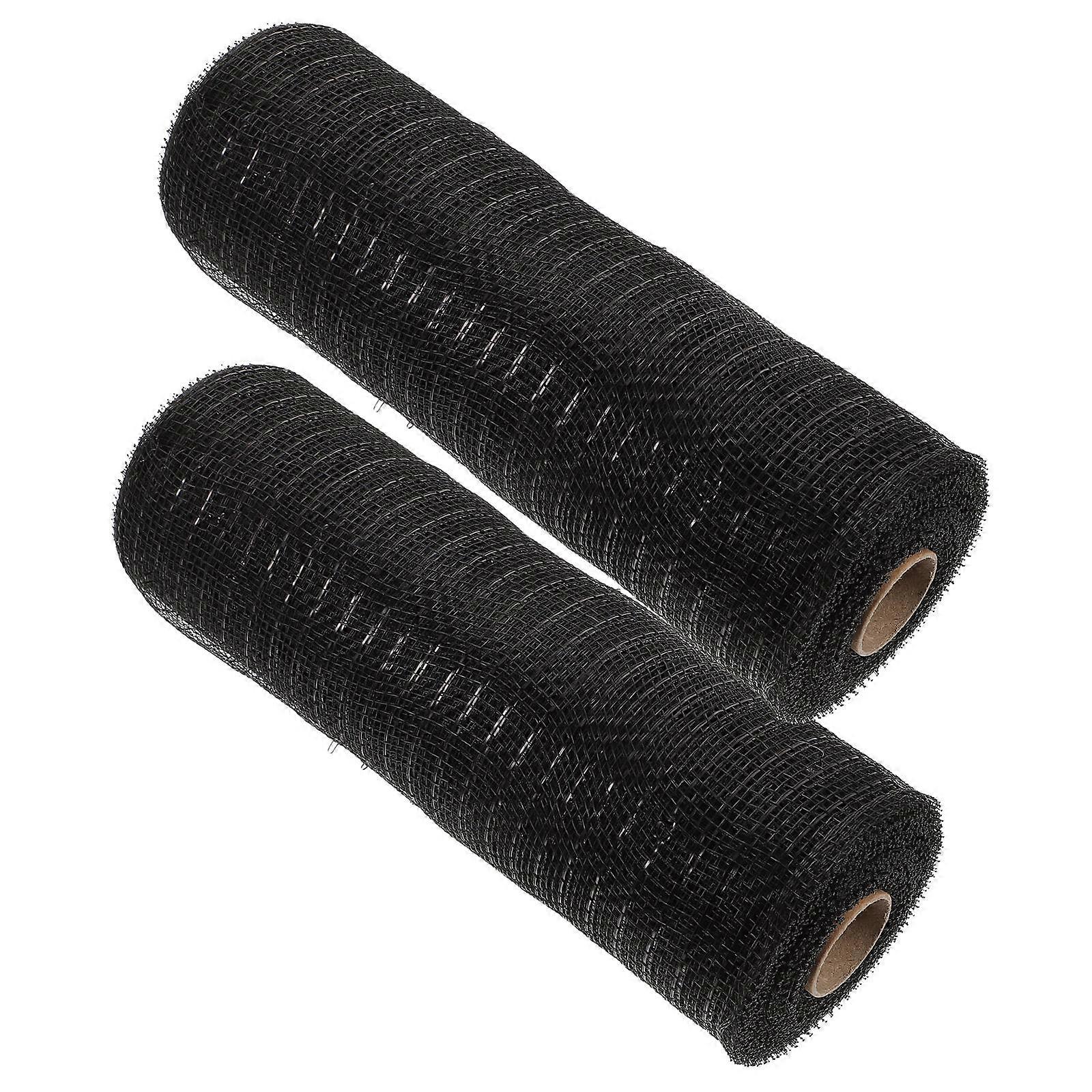 2pcs Mesh Ribbons Poly Mesh Ribbons Easter Wreath Making Mesh Ribbons PP Gauze