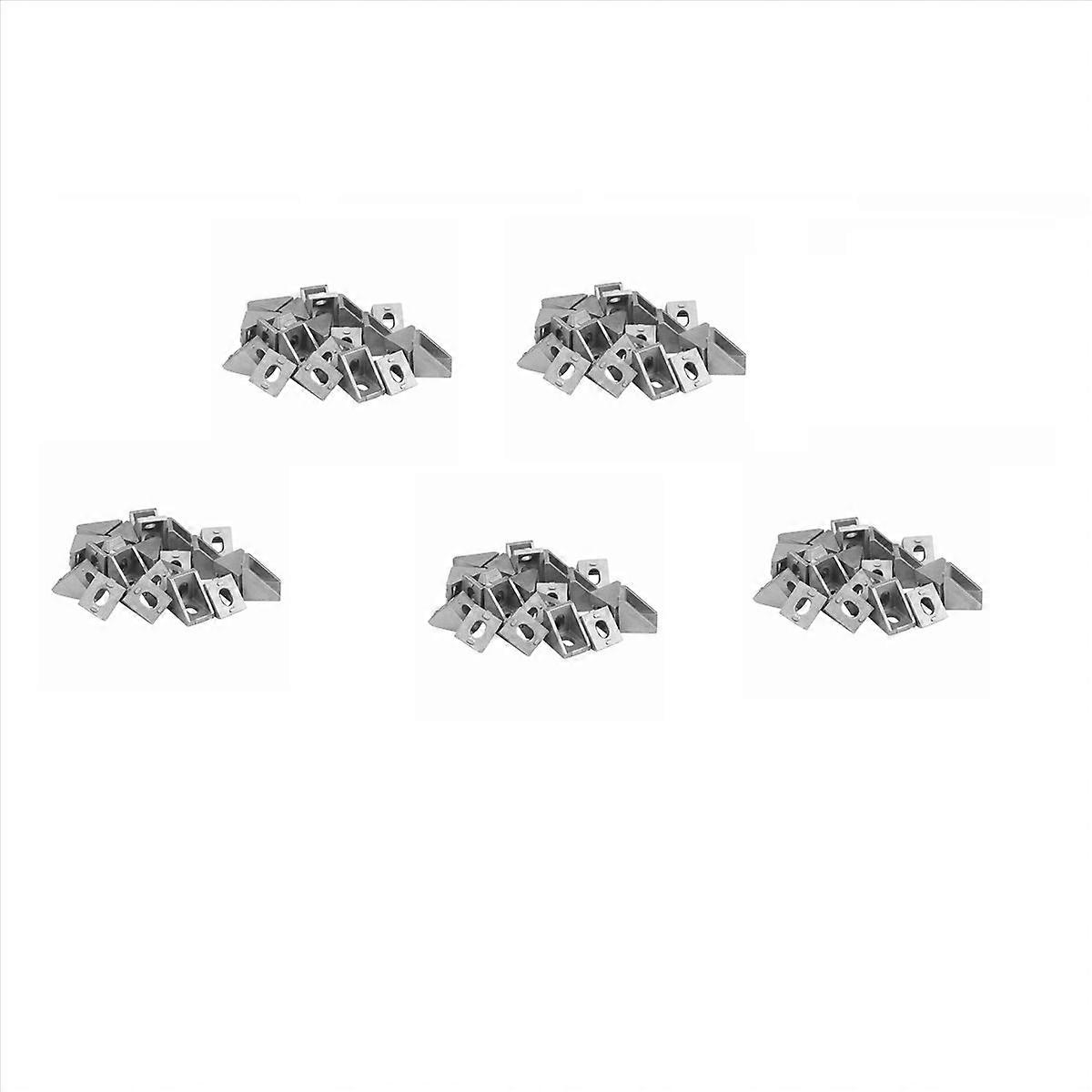 100Pc 2020 Corner Fitting Angle Aluminum 20 x 20 L Connector Bracket Fastener Match Use 2020 Industr