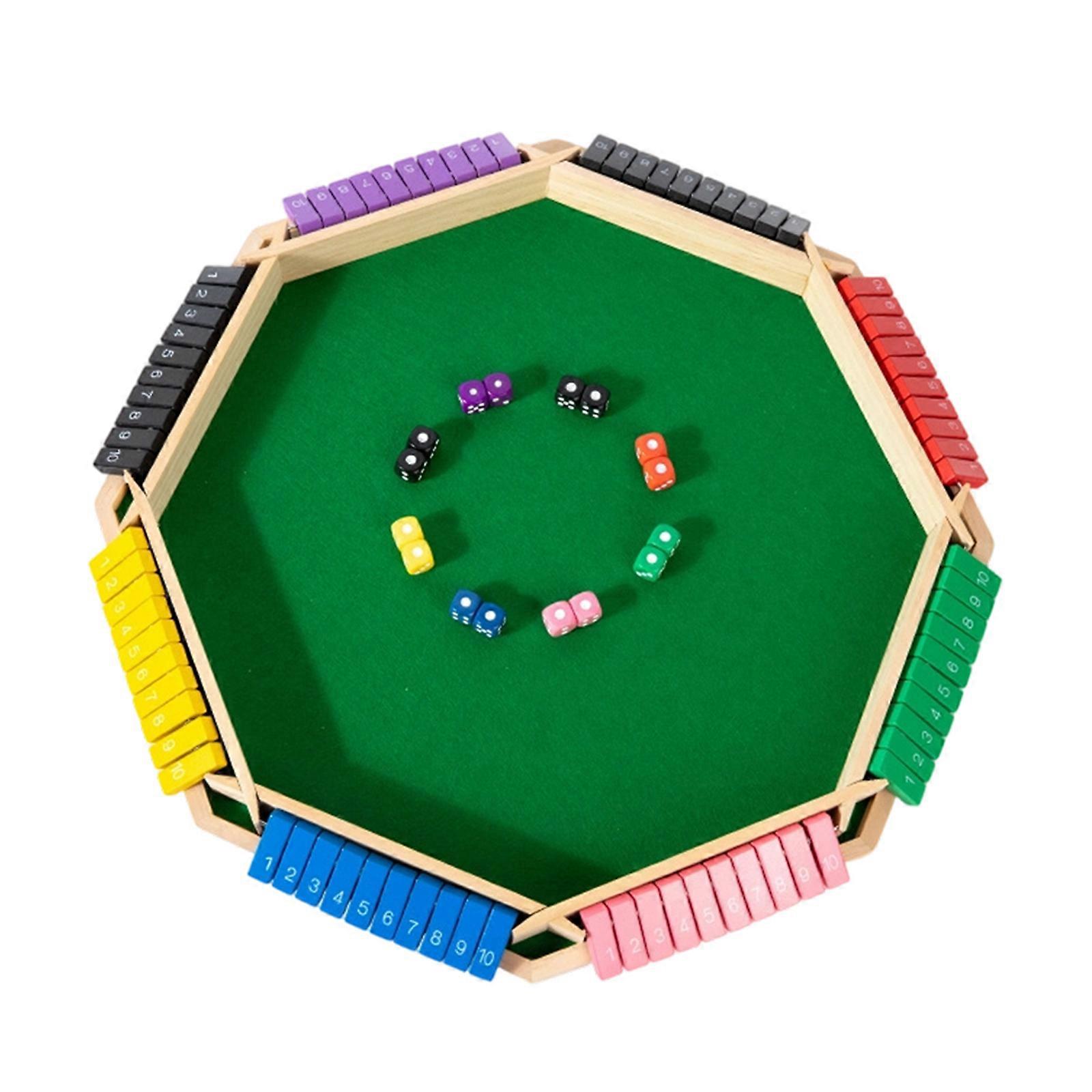 Creative Play Essential With Colorful Wooden Board And 16 Dices Accessories For Enhancing Role Playing Activities Multicolor
