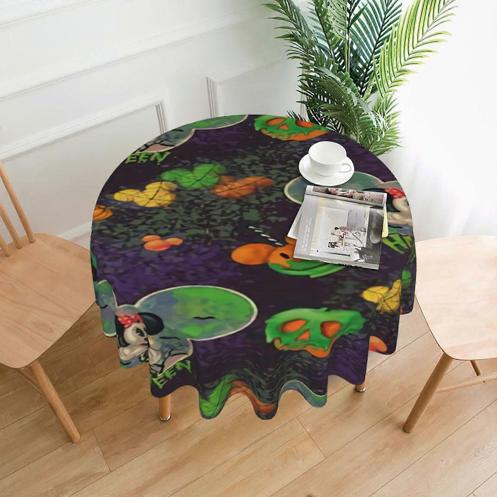 Mickey Mouse Rectangular Tablecloth, Water Resistance Antiwrinkle Spillproof Soft Fabric, 60in, compatible with dining room, parties & holiday