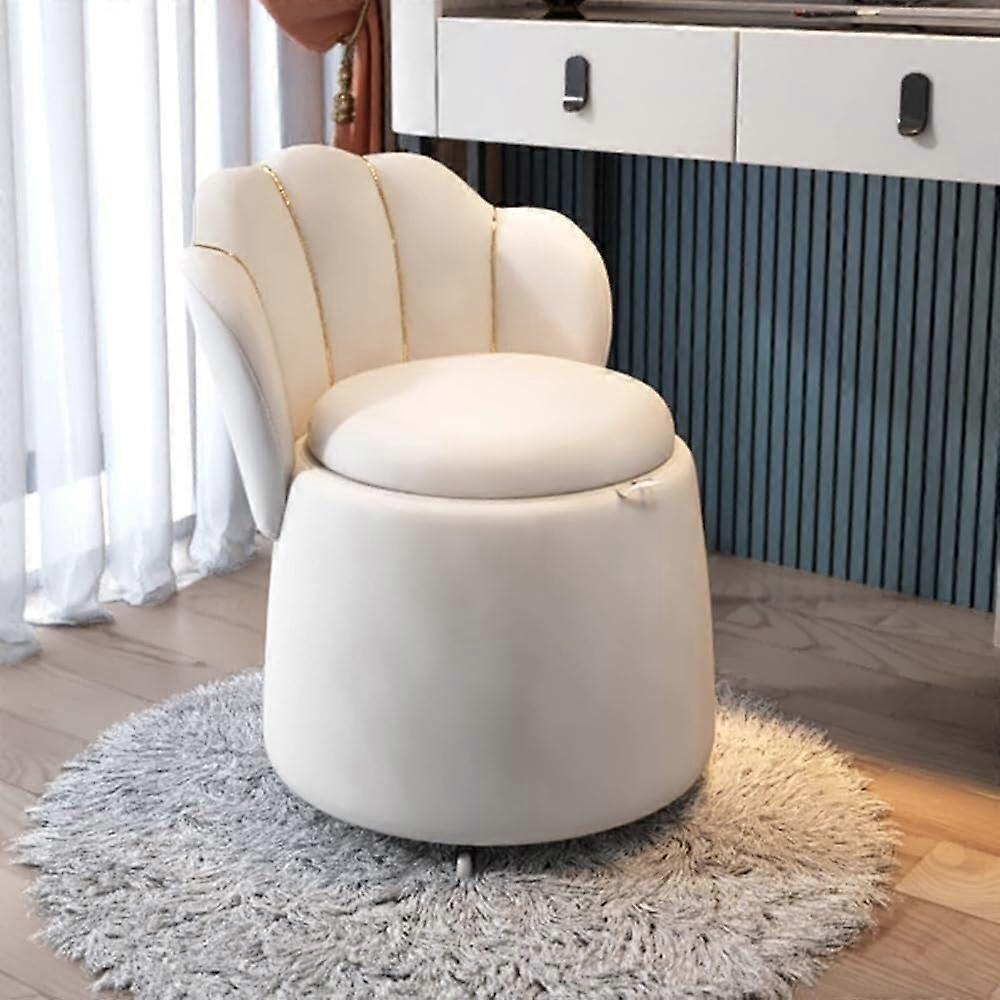 Leather Storage Ottoman Bench with Backrest and Flip Lid for Living Room or Entryway, 330lbs Capacity