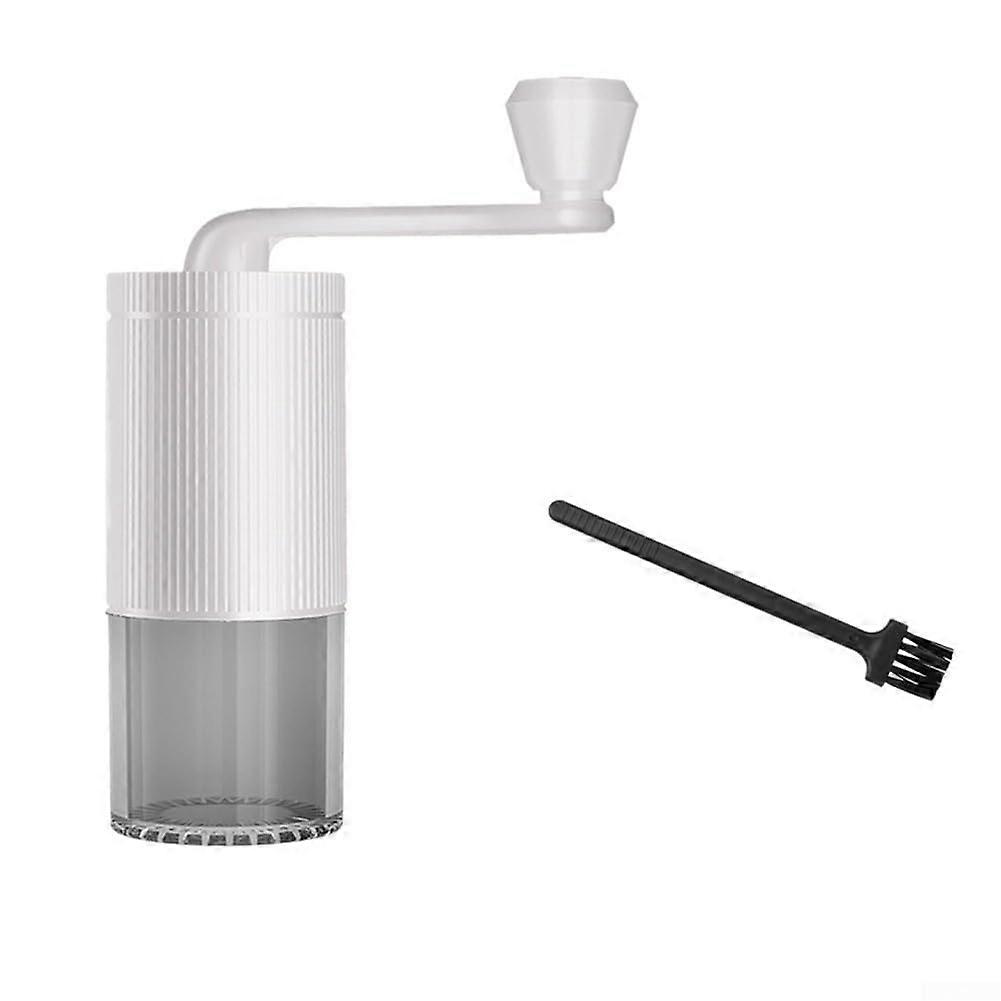 Manual Coffee Grinder with Precise Grind Control for Pour Over and French Press, White