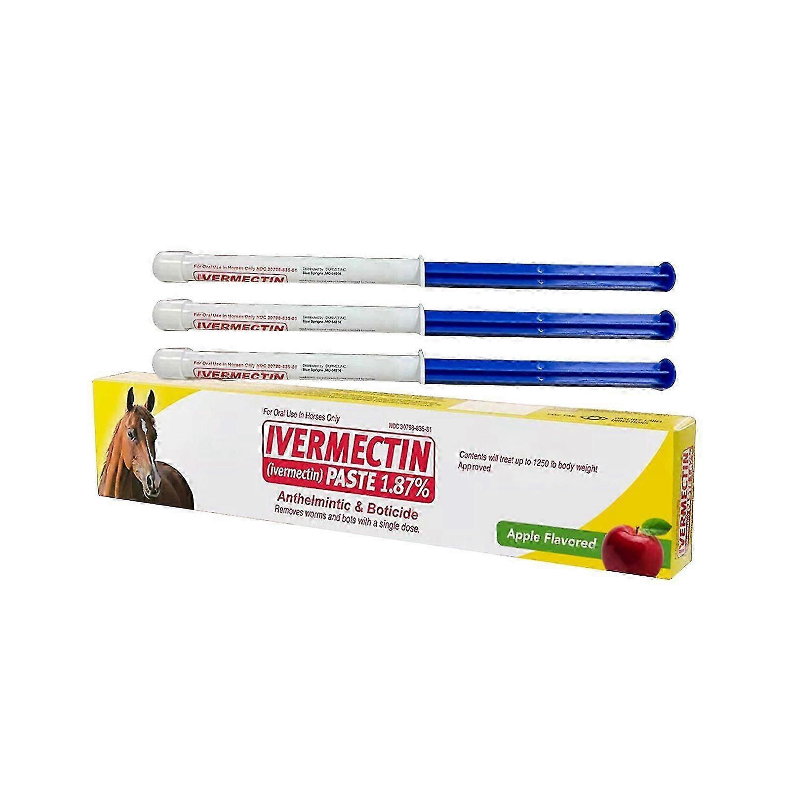 Creme para cavalos com sabor de maçã, vermífugo, regulador do equilíbrio, creme para cuidados com cavalos - lhh2