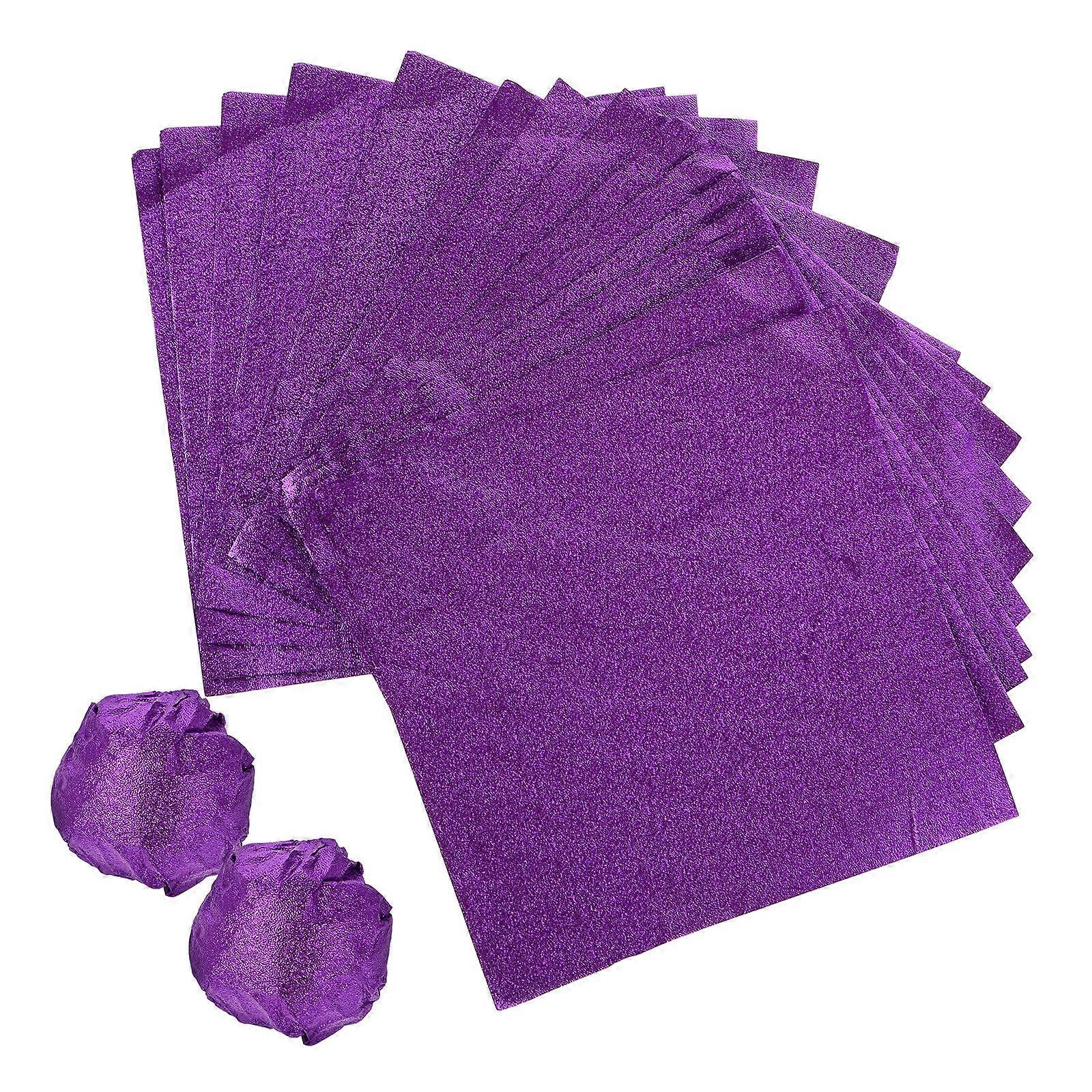 Purple Aluminum Foil Candy Wrappers for Wrapping 100Pcs