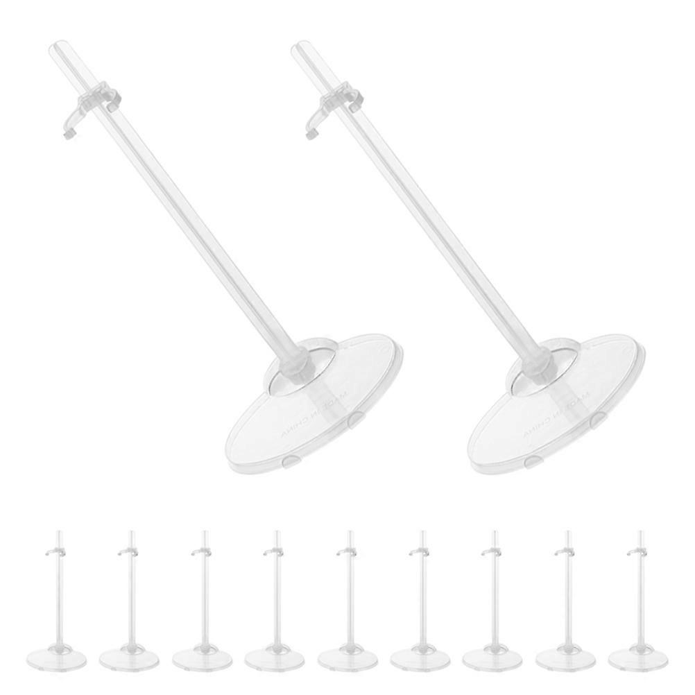 Doll Stands Display Transparent Plastic Doll Stand Provides Stable Support 24Pcs